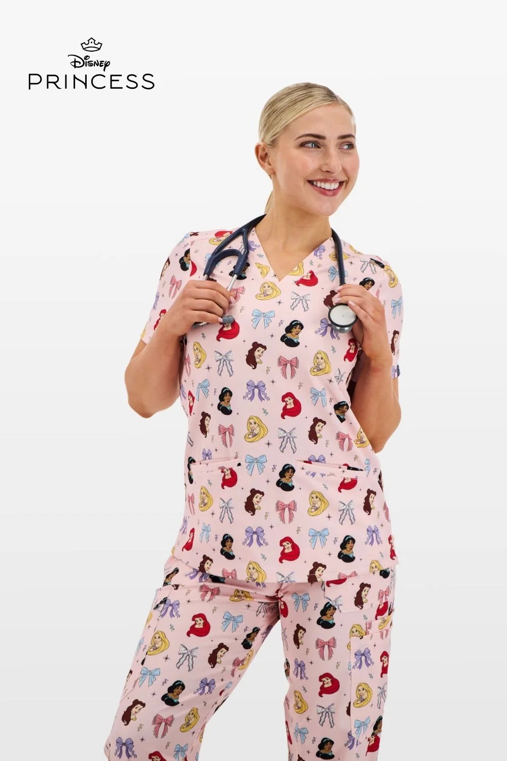 Printed Pattern Scrub Tops